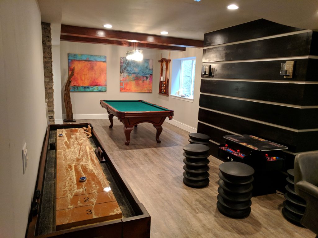 Completed Basement Remodel Project in Denver